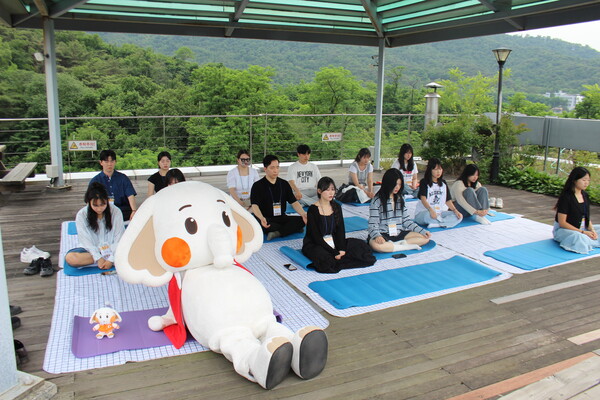 ▲'명 때리기 대회' 모습 (사진=양기석 수습기자.)