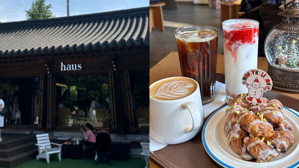 The entrance of the restaurant and drinks and desserts. /Photography by Byeon Jeong-won