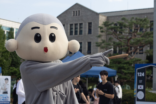 ▲중앙 불교동아리 ‘동불’의 마스코트 (사진=고아름 기자.)