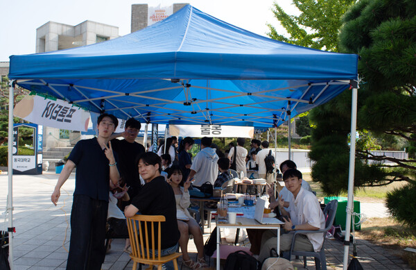 ▲중앙 창업동아리 ‘프론티어’의 부스 (사진=고아름 기자.)