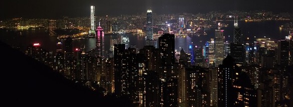 ▲피크트램을 타고 올라가서 본 경관 (사진=권구봉 기자.)