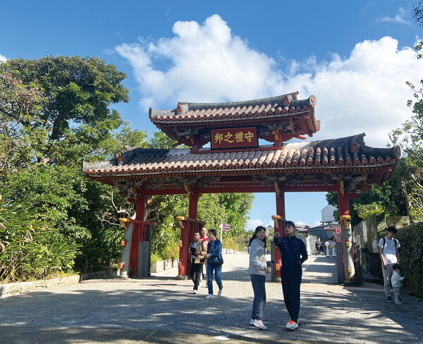 ▲슈리성 정문 ‘슈레이몬’ (사진=이하영 기자.)