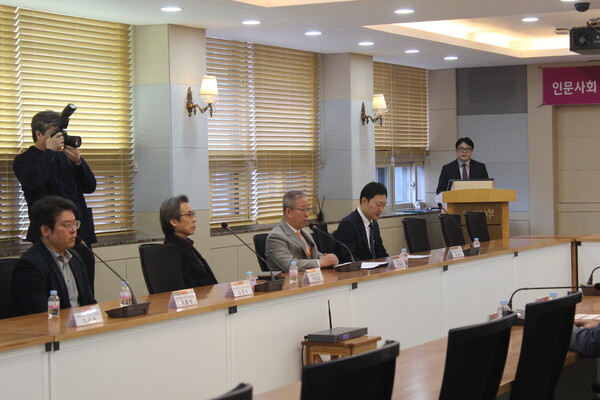 ▲윤재웅 총장이 발언 중이다 (사진=박서원 수습기자.)