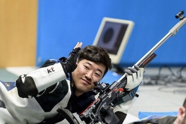 ▲김종현 선수가 사격을 하고 있는 모습 (사진제공=김종현 선수.)