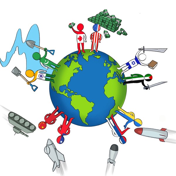 Rising tensions worldwide are leading to growing conflicts. /