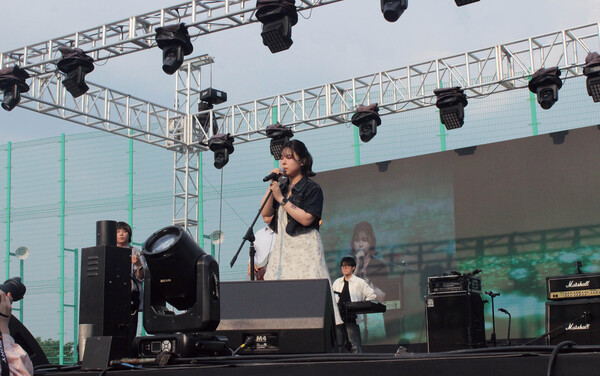 ▲중앙 밴드동아리 ‘음샘’ (사진=박서원 수습기자.)