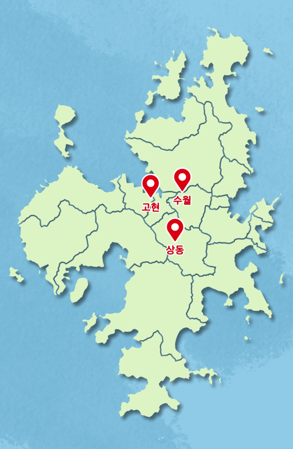 ▲거제시 주요 주거 단지 (일러스트=고윤서 수습기자.)